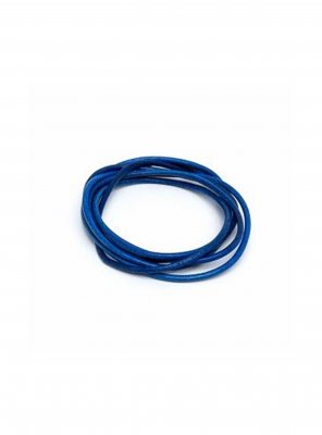 Läderband Blå Mörkblå 100 cm 1,3 mm