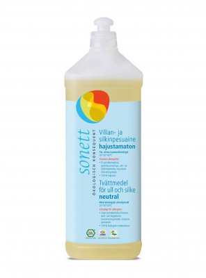 Tvättmedel för ull och silke Sensitiv 1 liter, Sonett