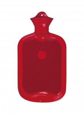 Varmvattenflaska utan fodral Röd